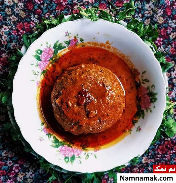 کوفته با سنگدان مرغ