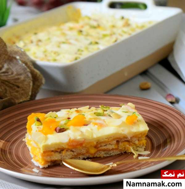 دسر انبه بیسکویت