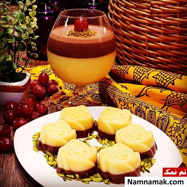 دسر انبه شکلاتی