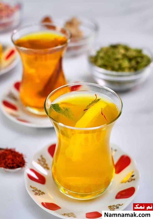 دمنوش دارچین و هل و زعفران