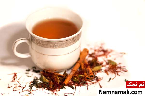 دمنوش دارچین و هل و زعفران