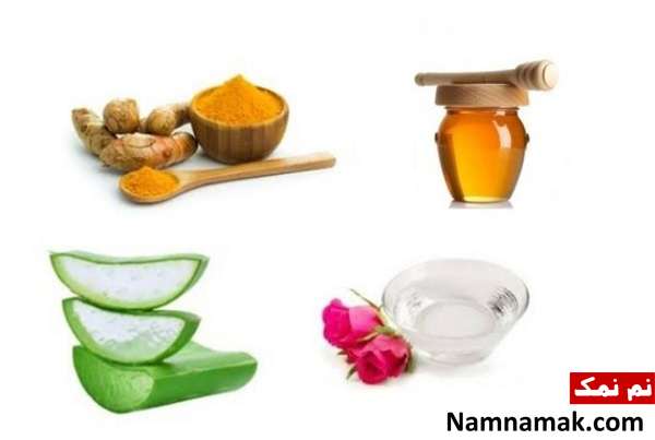 ماسک درخشش پوست درخشش پوست با زردچوبه