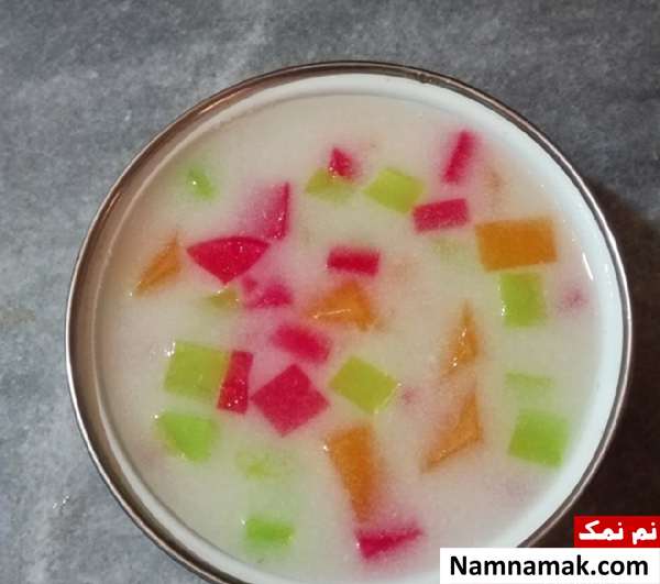 طرز تهیه ژله سورپرایز گرد
