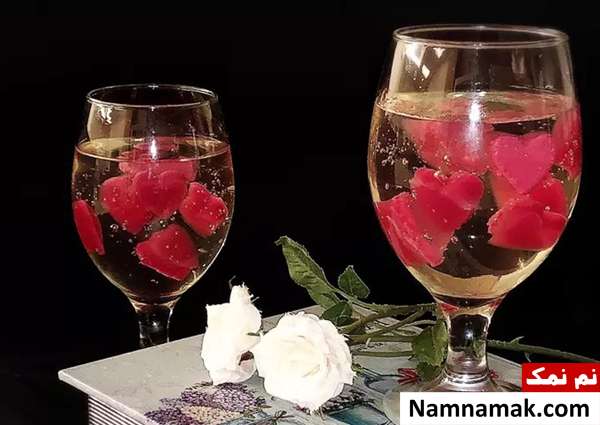  ژله قلبی در جام