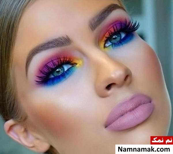 آرایش صورت با پوست گندمی و چشم سبز آرایش صورت با پوست گندمی و چشم سبز