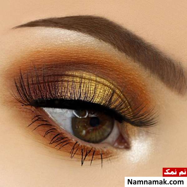 آرایش چشم عسلی آرایش چشم عسلی