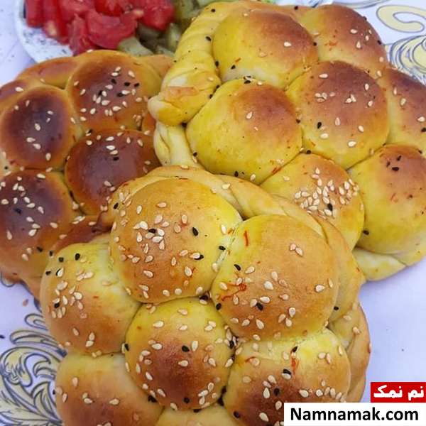 نان شیرمال با بکینگ پودر