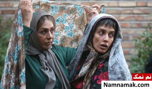 لیلا زارع در آغوش سعید آقاخانی لیلا زارع و نسرین مقانلو در فیلم خون شد