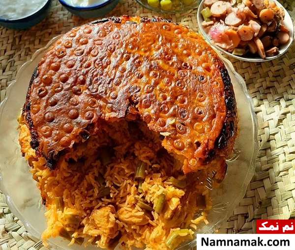 استانبولی پلو با مرغ