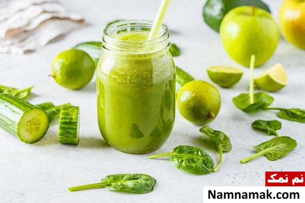 اسموتی سیب و لیمو ترش