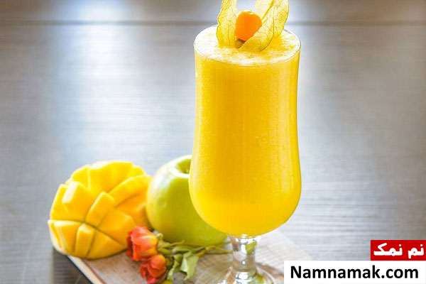 طرز تهیه اسموتی سیب و انبه