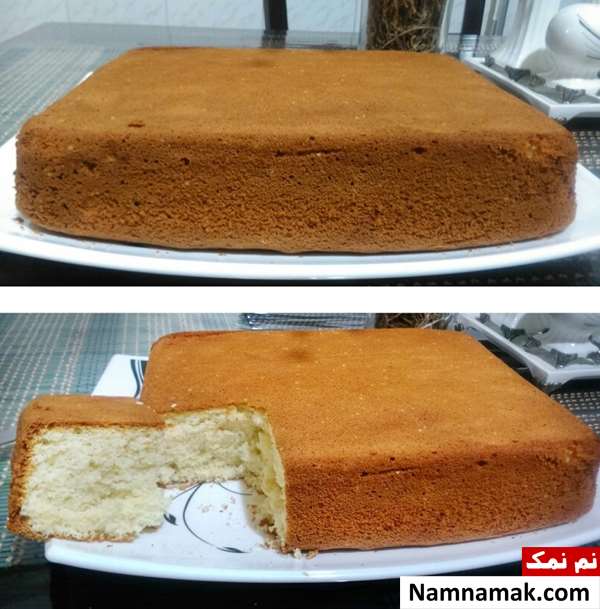 طرز تهیه کیک اسفنجی در قالب 30 در 40