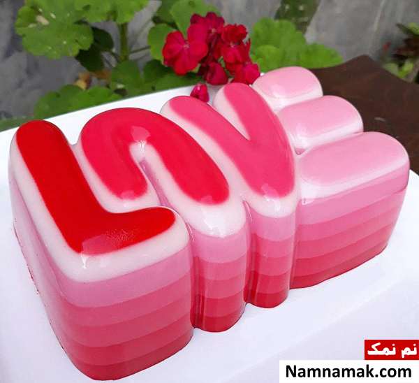 طرز تهیه ژله با قالب لاو