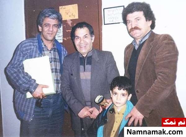 کاظم هژیرنژاد و پسرش آرمان آرمان هژیرنژاد در کودکی