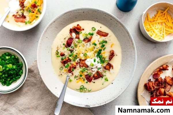 طرز تهیه سوپ مجلسی سیب زمینی
