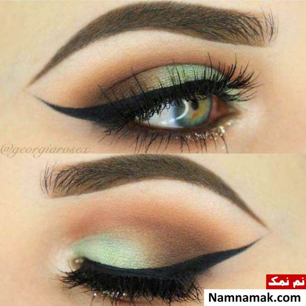آرایش چشم مجلسی برای چشم سبز