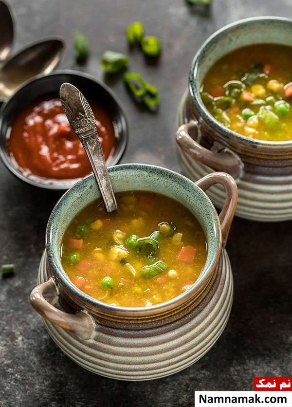 سوپ مرغ و ذرت