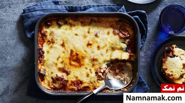طرز تهیه سیب زمینی و گوشت چرخ کرده در فر