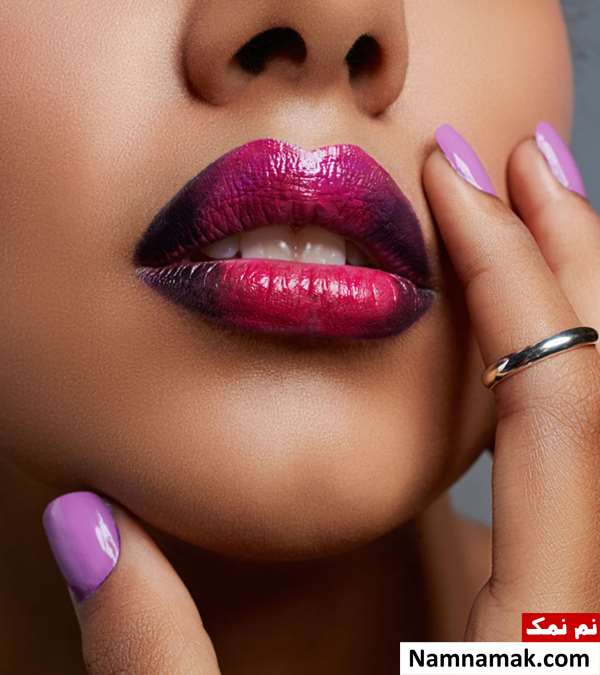 آموزش آرایش لب های بزرگ و زیبا