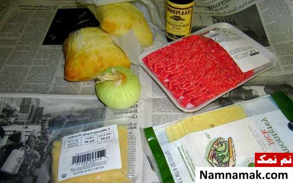 همبرگر در فر