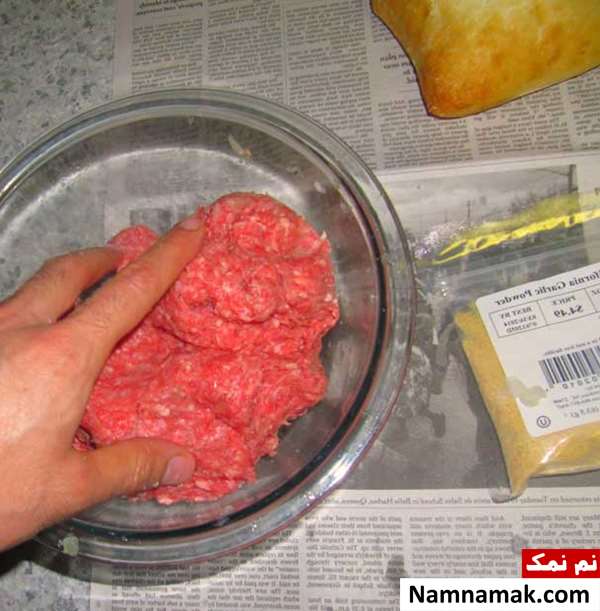 همبرگر در فر