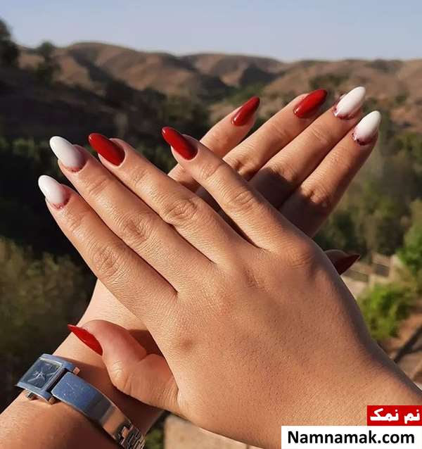 کاشت ناخن گرد با طراحی باکلاس