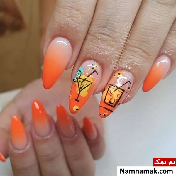 طرح های بهاری ناخن