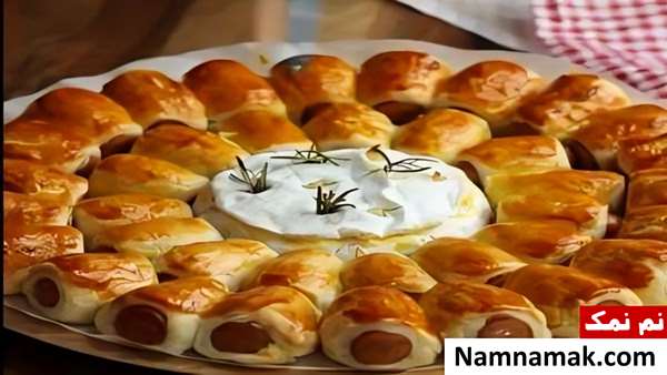 فینگر فود سوسیس با خمیر یوفکا
