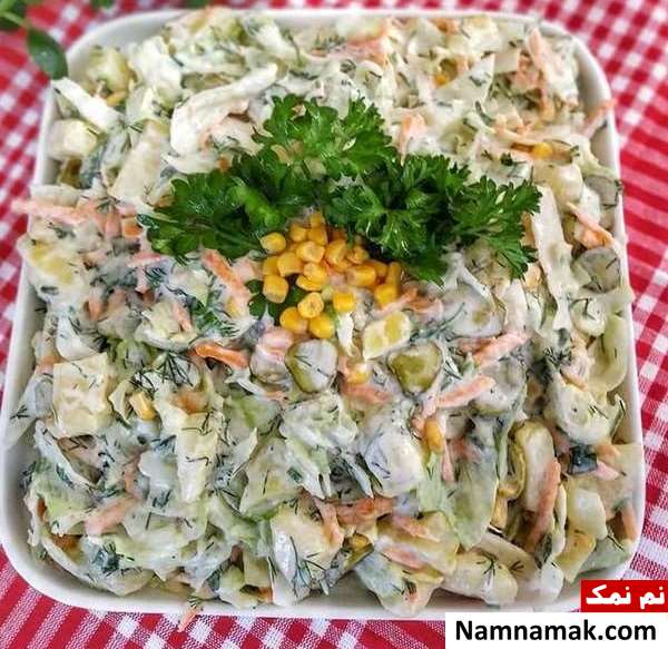 سالاد ماکارونی ساده