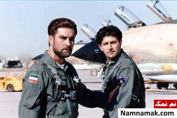 علی دهکردی و جعفر دهقان در فیلم خلبان