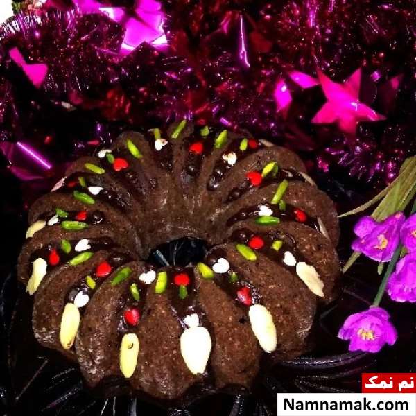 کیک نارگیلی شکلاتی