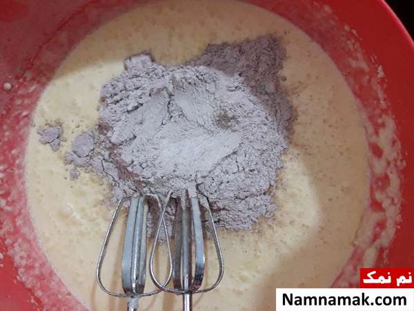 کیک نارگیلی شکلاتی