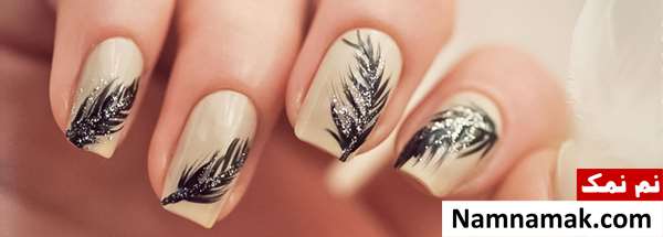 طراحی قلب روی ناخن با خلال دندان