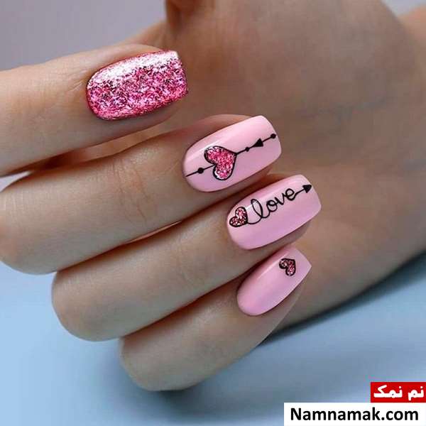 طرح ناخن رمانتیک
