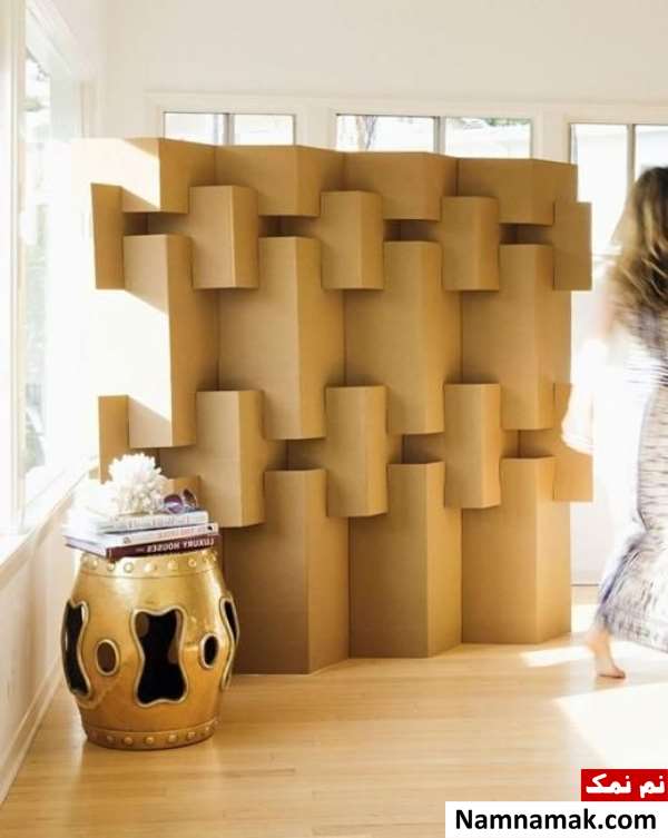 خلاقانه تزیین دیوار با مقوا و کاغذ رنگی