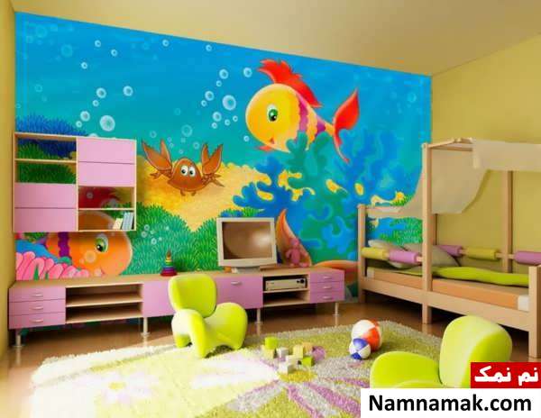 دکوراسیون شیک و کاربردی اتاق کودک دختر 