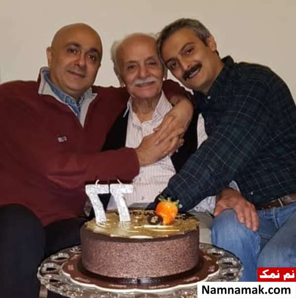 وحید منوچهری و پدر و برادرش