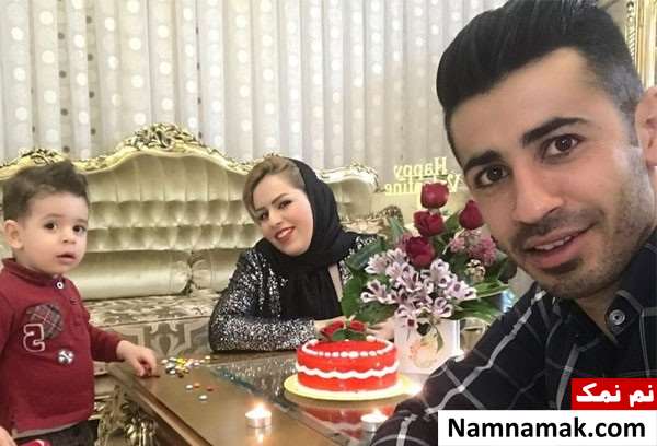 احسان پهلوان و همسرش