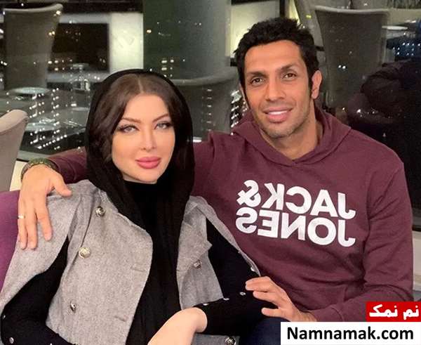 سپهر حیدری و همسرش