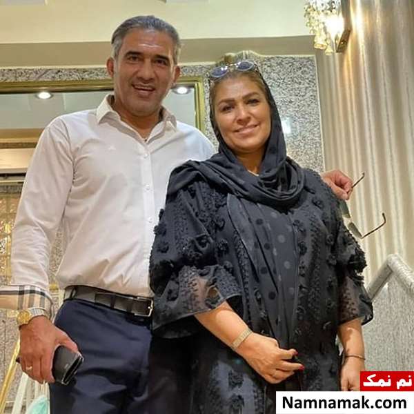 عکس احمدرضا عابدزاده و همسرش