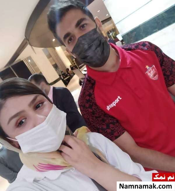 فرشاد فرجی و همسرش