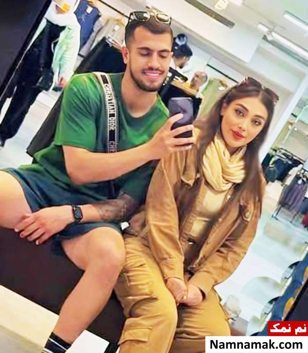 امیررضا رفیعی و همسرش نرگس