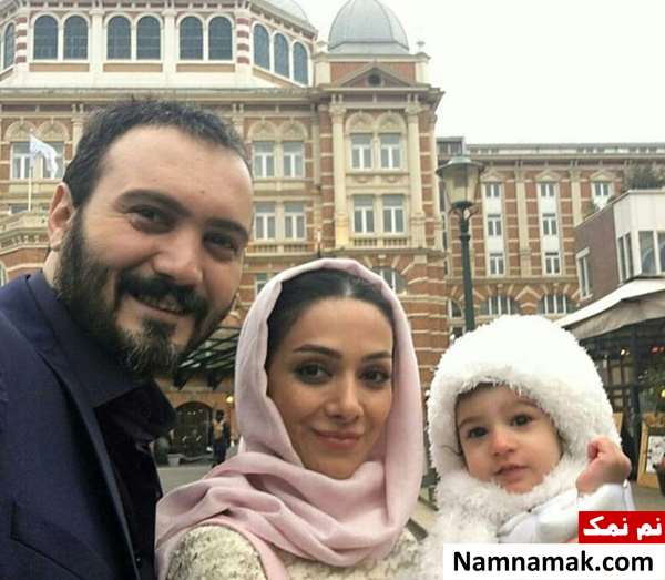 کامبیز دیرباز و همسر و دخترش