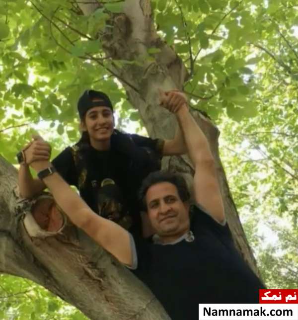 رومینا سالک و پدرش 
