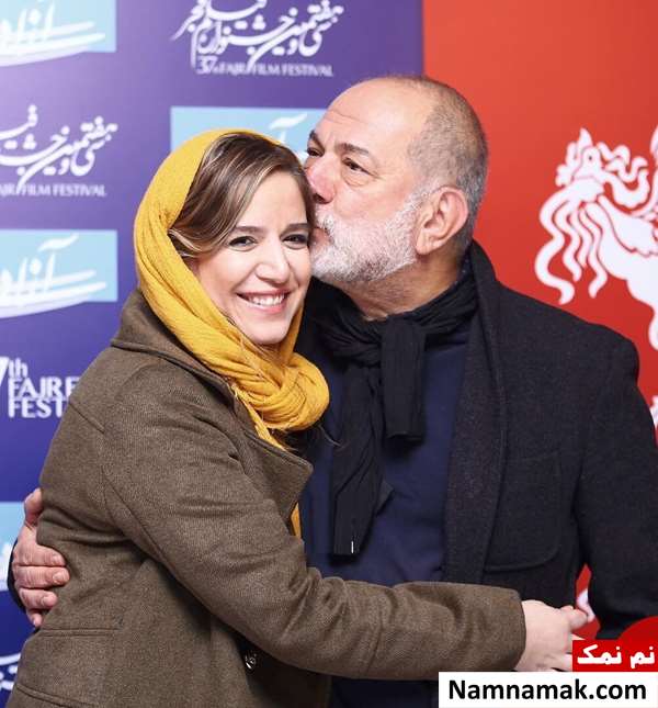 همسر دوم آتیلا پسیانی ستاره پسیانی در کنار پدرش آتیلا پسیانی