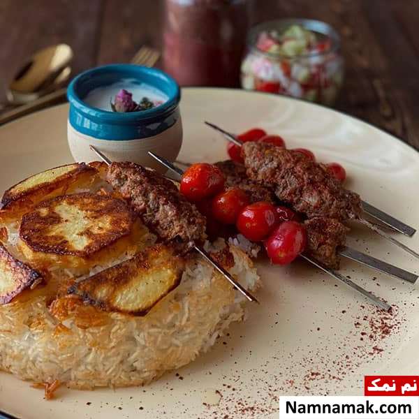 کباب تابه ای سیخی