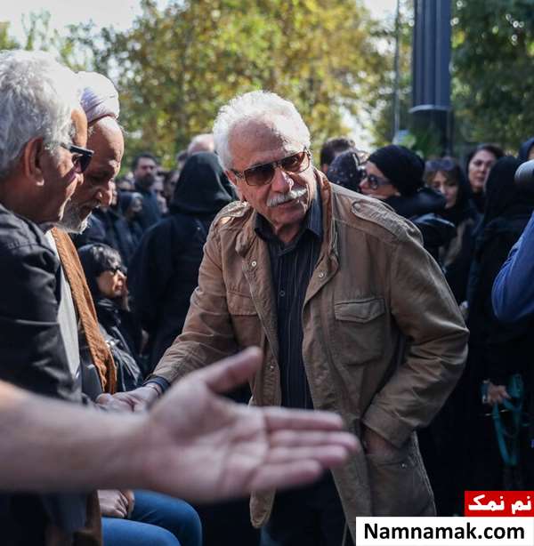 گزارش تصویری مراسم تشییع جنازه و خاکسپاری آتیلا پسیانی ایرج راد در مراسم خاکسپاری آتیلا پسیانی
