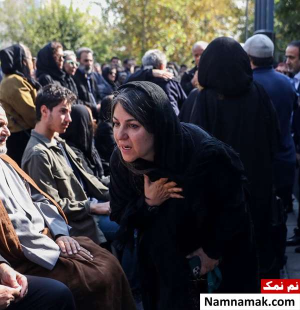 گزارش تصویری مراسم تشییع جنازه و خاکسپاری آتیلا پسیانی ستاره اسکندری در مراسم خاکسپاری آتیلا پسیانی