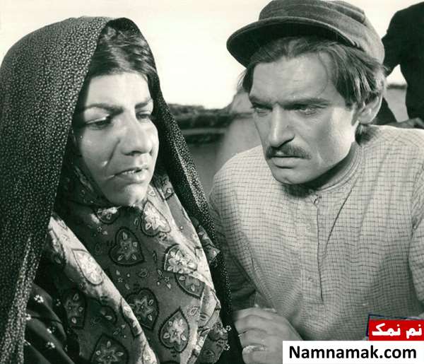مهین شهابی و محمود دولت آبادی در فیلم گاو