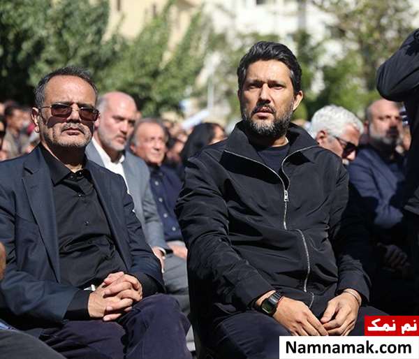 مراسم خاکسپاری داریوش مهرجویی حامد بهداد در مراسم خاکسپاری داریوش مهرجویی